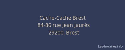 Cache-Cache Brest