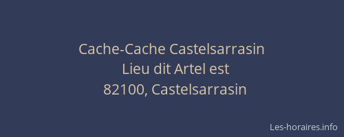 Cache-Cache Castelsarrasin