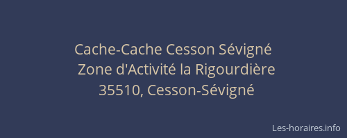 Cache-Cache Cesson Sévigné