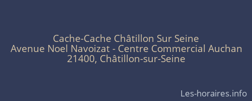 Cache-Cache Châtillon Sur Seine