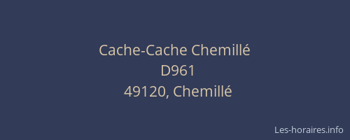 Cache-Cache Chemillé