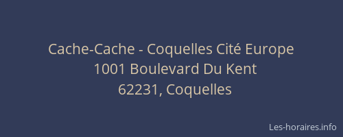 Cache-Cache - Coquelles Cit&eacute; Europe