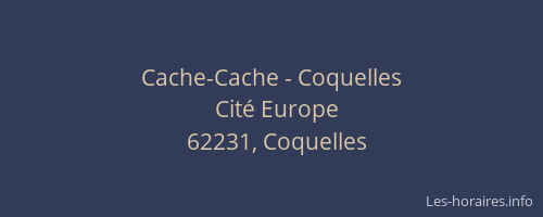Cache-Cache - Coquelles