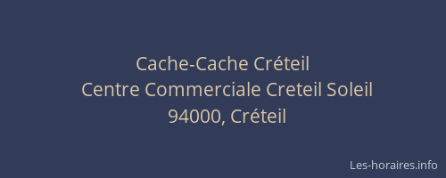 Cache-Cache Créteil
