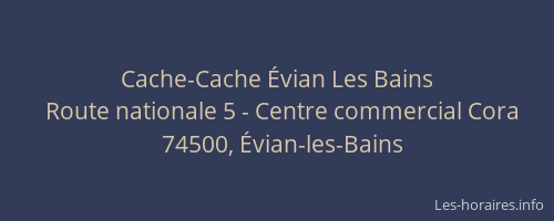 Cache-Cache Évian Les Bains