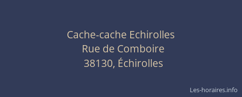 Cache-cache Echirolles