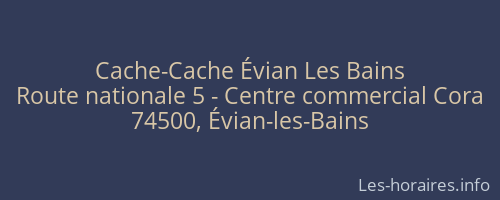 Cache-Cache Évian Les Bains