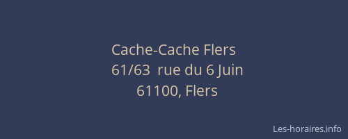 Cache-Cache Flers