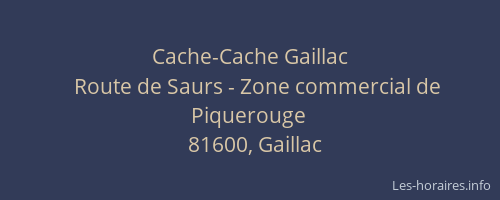 Cache-Cache Gaillac
