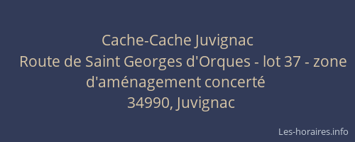 Cache-Cache Juvignac