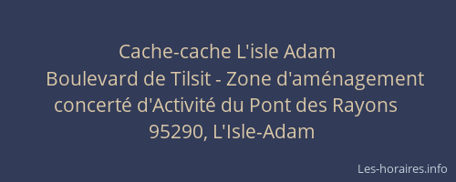Cache-cache L'isle Adam