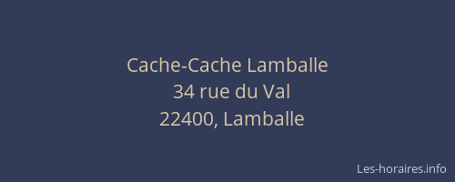 Cache-Cache Lamballe
