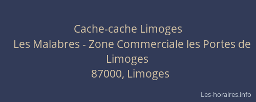 Cache-cache Limoges