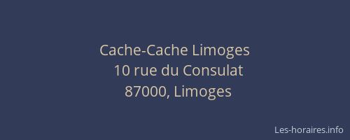 Cache-Cache Limoges