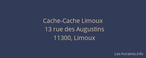 Cache-Cache Limoux