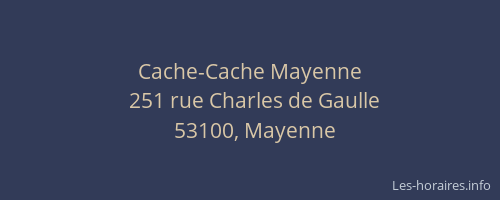 Cache-Cache Mayenne