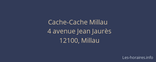 Cache-Cache Millau