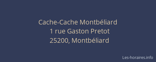Cache-Cache Montbéliard