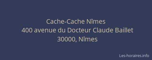 Cache-Cache Nîmes
