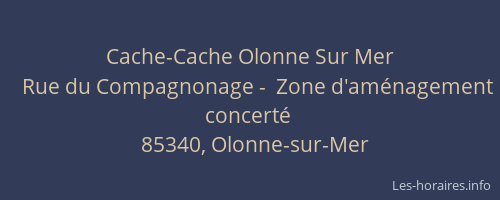 Cache-Cache Olonne Sur Mer