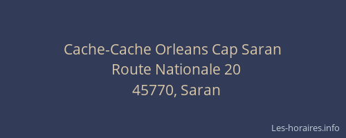 Cache-Cache Orleans Cap Saran