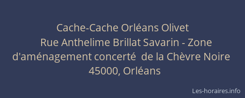 Cache-Cache Orléans Olivet