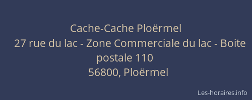 Cache-Cache Plo&euml;rmel