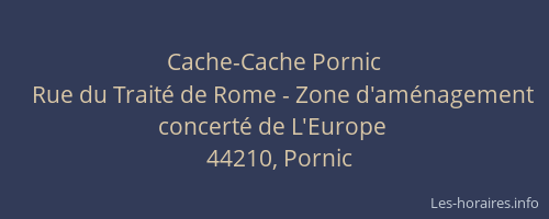 Cache-Cache Pornic