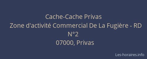 Cache-Cache Privas