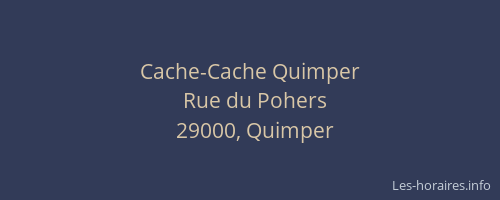 Cache-Cache Quimper