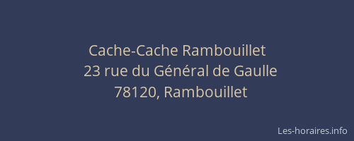 Cache-Cache Rambouillet