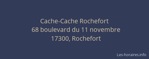 Cache-Cache Rochefort