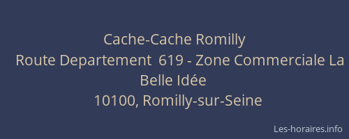 Cache-Cache Romilly