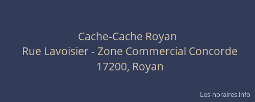 Cache-Cache Royan