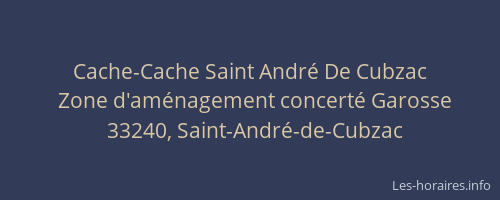 Cache-Cache Saint André De Cubzac
