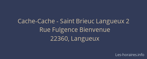 Cache-Cache - Saint Brieuc Langueux 2