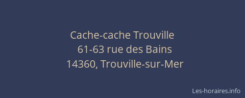 Cache-cache Trouville