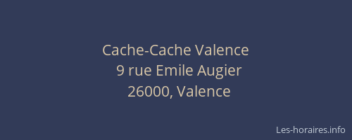 Cache-Cache Valence