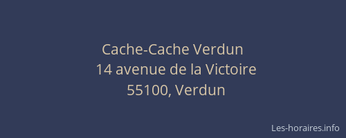 Cache-Cache Verdun