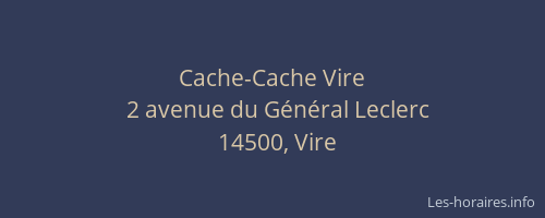 Cache-Cache Vire