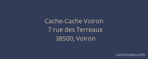 Cache-Cache Voiron