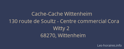 Cache-Cache Wittenheim