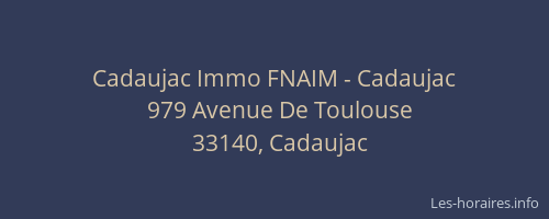 Cadaujac Immo FNAIM - Cadaujac