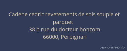 Cadene cedric revetements de sols souple et parquet