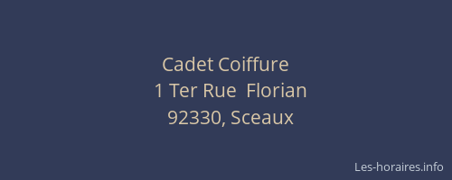 Cadet Coiffure