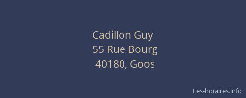 Cadillon Guy
