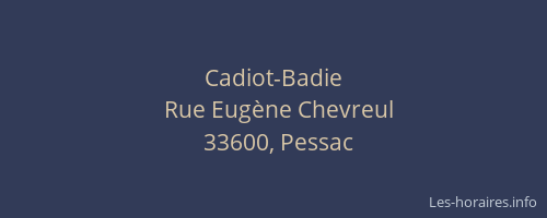 Cadiot-Badie