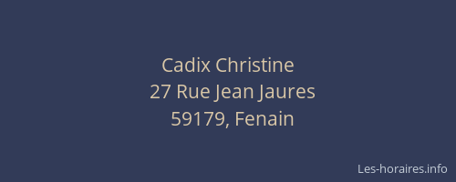 Cadix Christine
