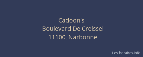 Cadoon's