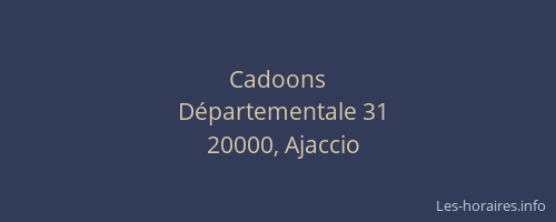Cadoons